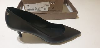 Salón Martinelli Tacón Bajo Negro Talla 40, nuevos