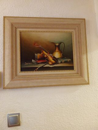Natura morta Quadro con cornice in legno