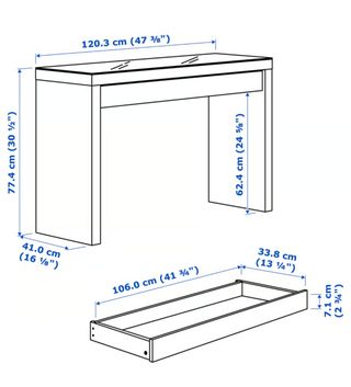 Tocador MALM IKEA Blanco