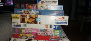 Puzzle Disney e memory vari 7 pezzi