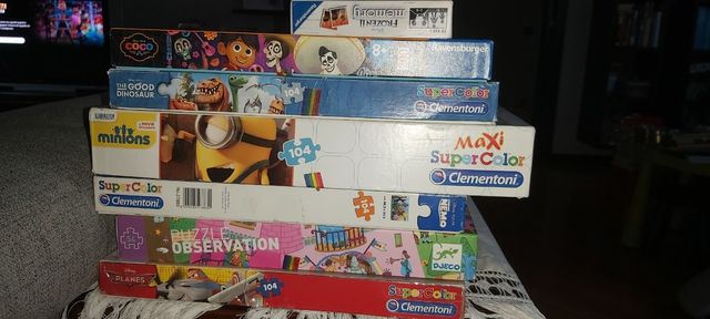 Puzzle Disney e memory vari 7 pezzi