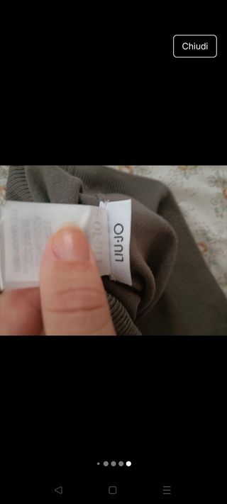 Pullover Liu Jo uomo grigio taglia L manica lunga