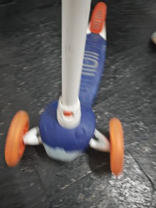 Patinete infantil 3 ruedas naranja/azul oxelo