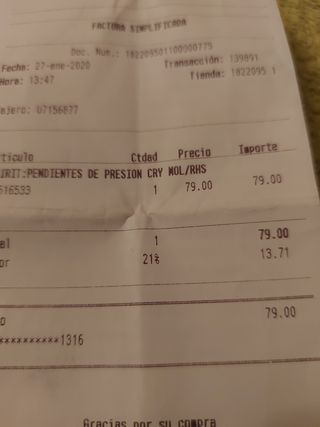 PENDIENTES SWAROVSKI ORIGINALES