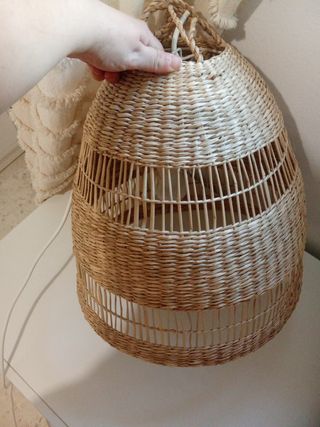 Lámpara Ikea Fibra Natural Boho
