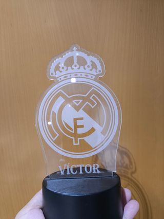 Lámpara LED Real Madrid Personalizada