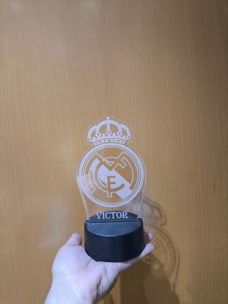 Lámpara LED Real Madrid Personalizada