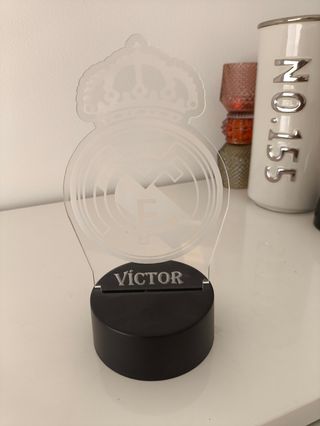 Lámpara LED Real Madrid Personalizada