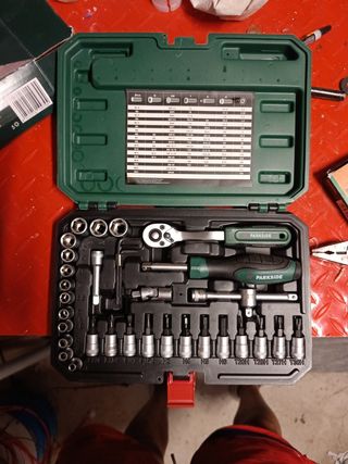 Juego de llaves de vaso y puntas Parkside