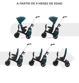 Triciclo de paseo Kinderkraft Gris