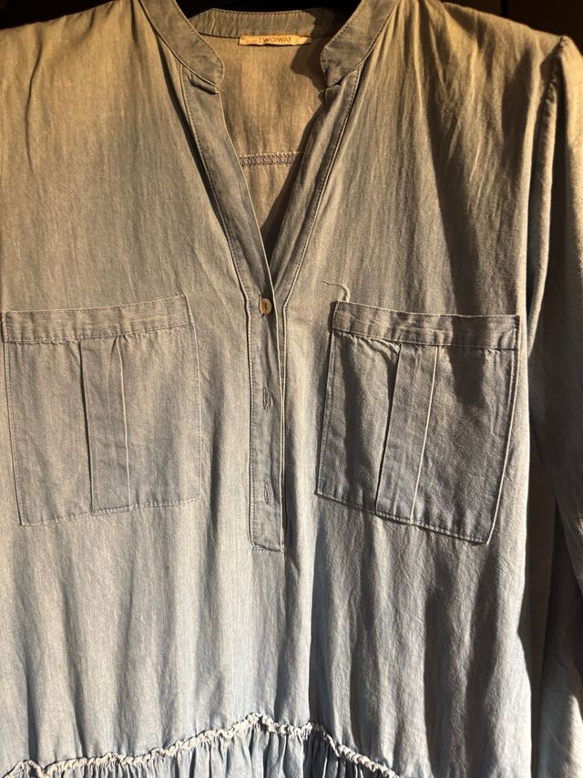 Vestito camicia in denim