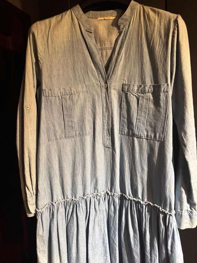 Vestito camicia in denim