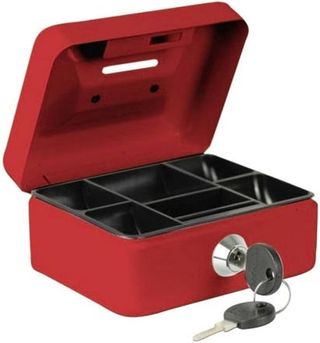 Caja Fuerte Roja con Llave