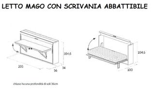 Letto a scomparsa singolo