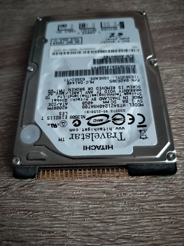 Disco Duro Hitachi TravelStar 40GB IDE