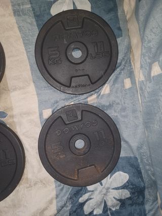 4 Discos de Pesas DOMYOS 5 kg