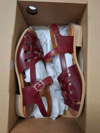 Sandalias Naguisa Burdeos Talla 38
