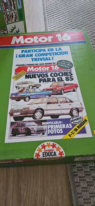 Juego de mesa Motor 16 Trivial vintage