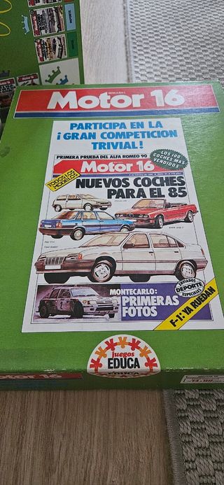 Juego de mesa Motor 16 Trivial vintage