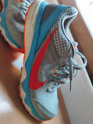 Nike Trail Zapatillas Talla 40.5 Gris/Azul