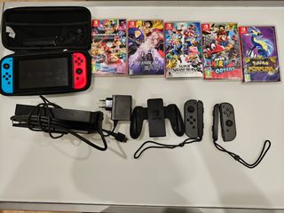 Nintendo Switch + 5 giochi + accessori