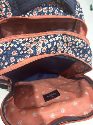 Mochila Pepe Jeans Flores Azul