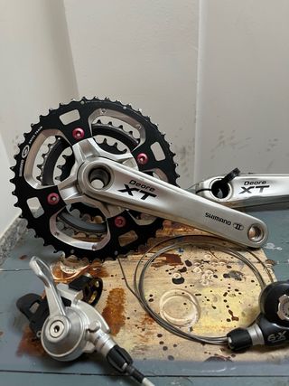 Shimano Deore XT Bielas y Cambio