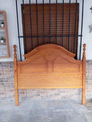 Cabezal de cama de madera pino