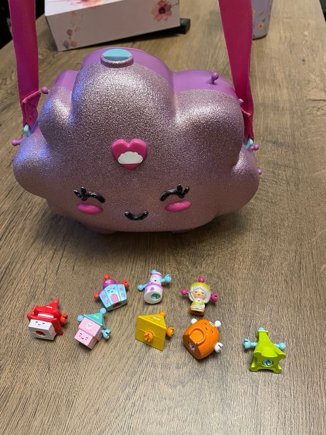 Bolso Nube Purpurina con 8 Figuras