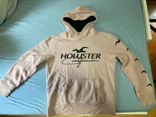 Sudadera Hollister Rosa Talla S con bolsillo