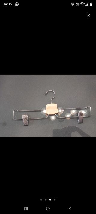 Appendiabiti in legno e metallo