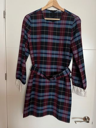 Vestido Zara Mujer Talla XS Tartán