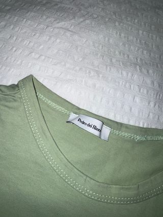 Camiseta Pedro del Hierro verde claro talla S