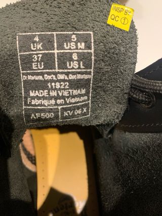 Botas Dr. Martens Piel Negra talla 37