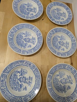Piatti in ceramica blu e bianchi Vargas Segovia
