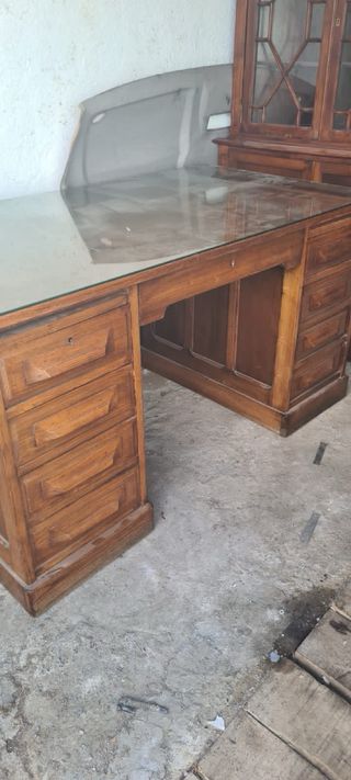 Lámpara de araña de cristal antigua