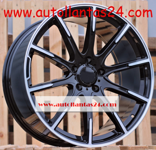 JUEGO DE 4 LLANTAS MERCEDES 8855 BLACK MET