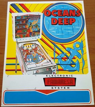 Cristale de máquinas de pinball Maresa