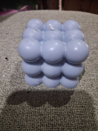 Vela decorativa azul
