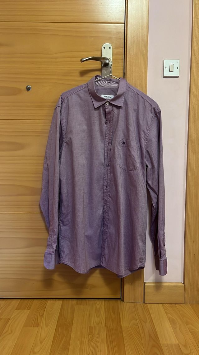 Camisa Etiem.Color lila.Algodón 100%. Talla XL