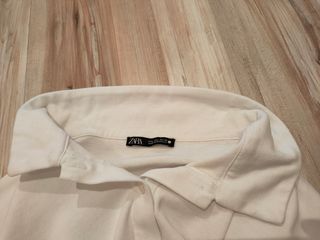Zara nueva camiseta polo blanca