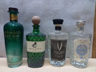 Bottiglie vuote di Gin - Mermaid, Aqua Luce, Volca