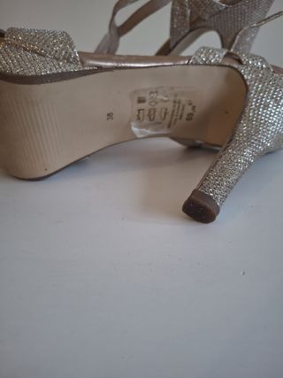 Sandalias Fosco Doradas Talla 38