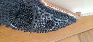 Babuchas Negras Vestir con Pedrería negra. Nuevas