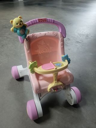 Andador Cochecito Muñecas Fisher-Price Rosa