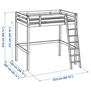 Estructura Cama Alta IKEA STORA 140x200