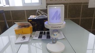 Micrófono Maono PC Inalámbrico Blanco