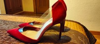 Zapatos Zara Talla 39 Rojos Nuevos