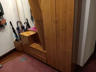 Mueble de entrada madera calidad  2 bloques