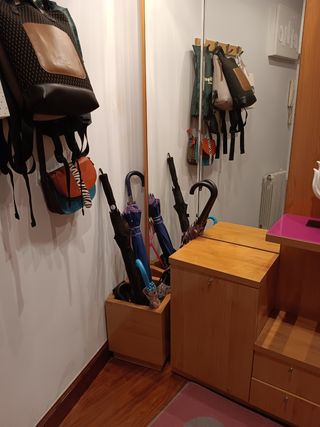 Mueble de entrada madera calidad  2 bloques